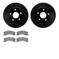 Dynamic Friction Co 8302-42022, Rotors-Drilled and Slotted-Black with 3000 Series Ceramic Brake Pads, Zinc Coated 8302-42022